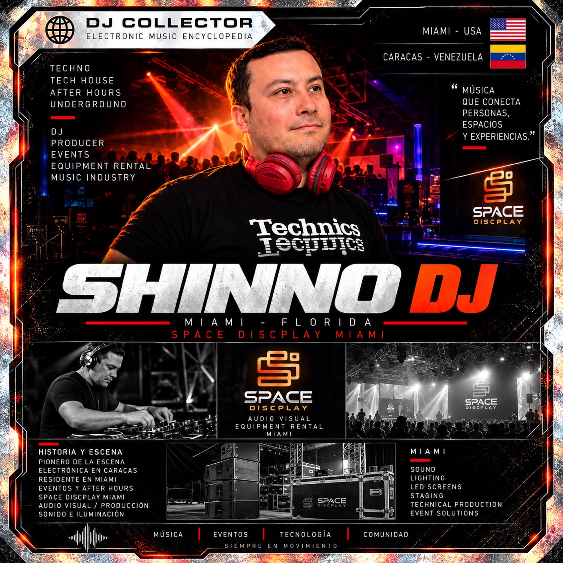 DJ Collector promotional artwork featuring SHINNO