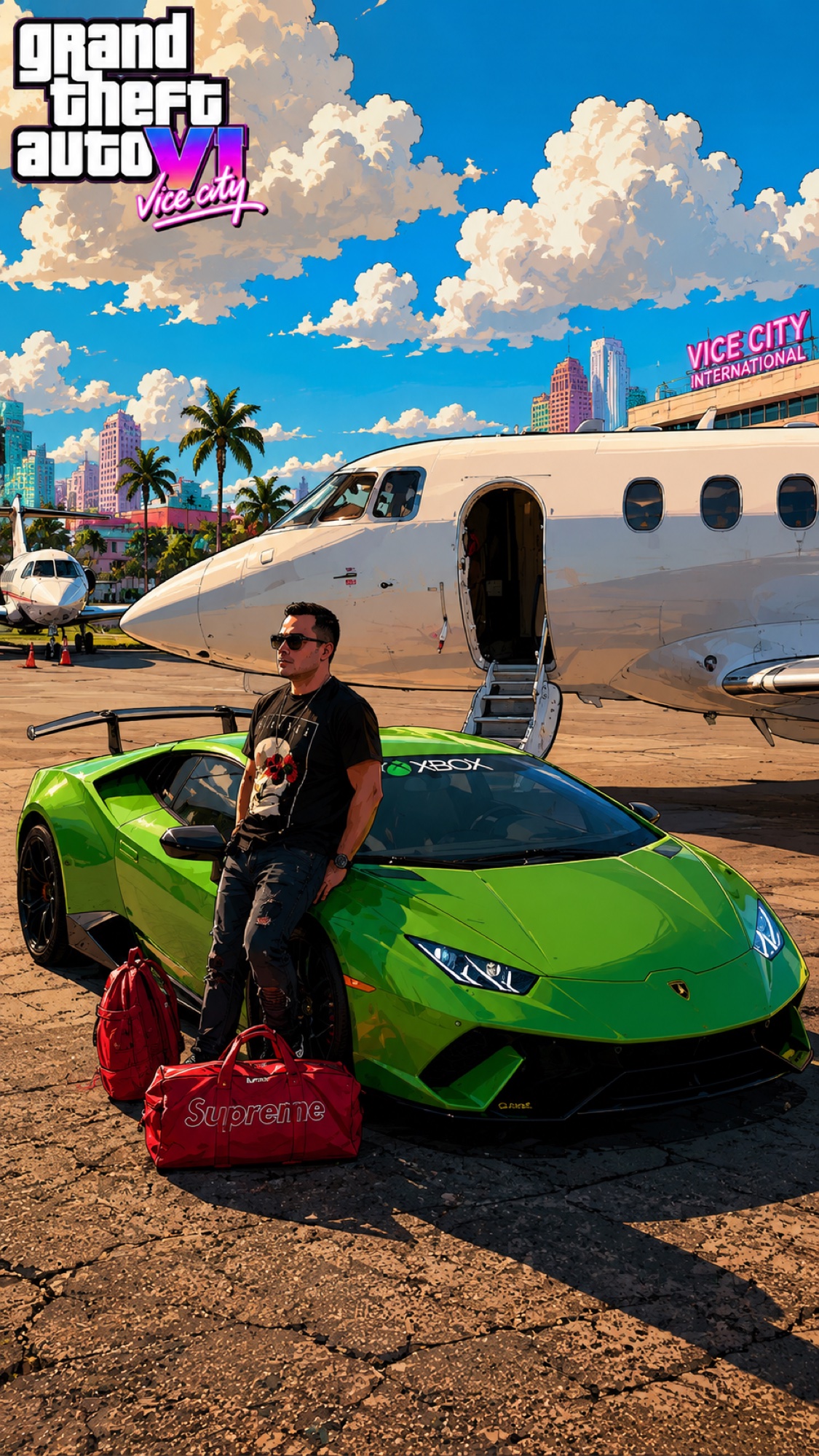 Colorful Miami-inspired SHINNO artwork